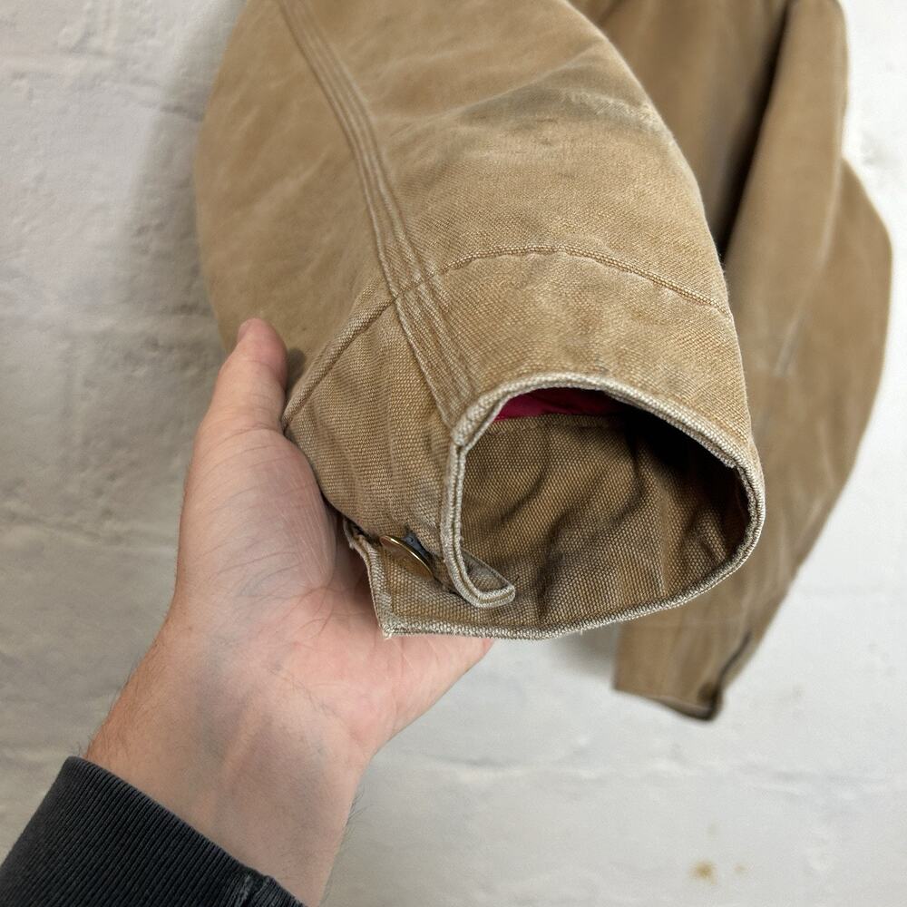 Vintage Carhartt Detroit Style Workwear Jacket “Tan” - Picture 8 of 12